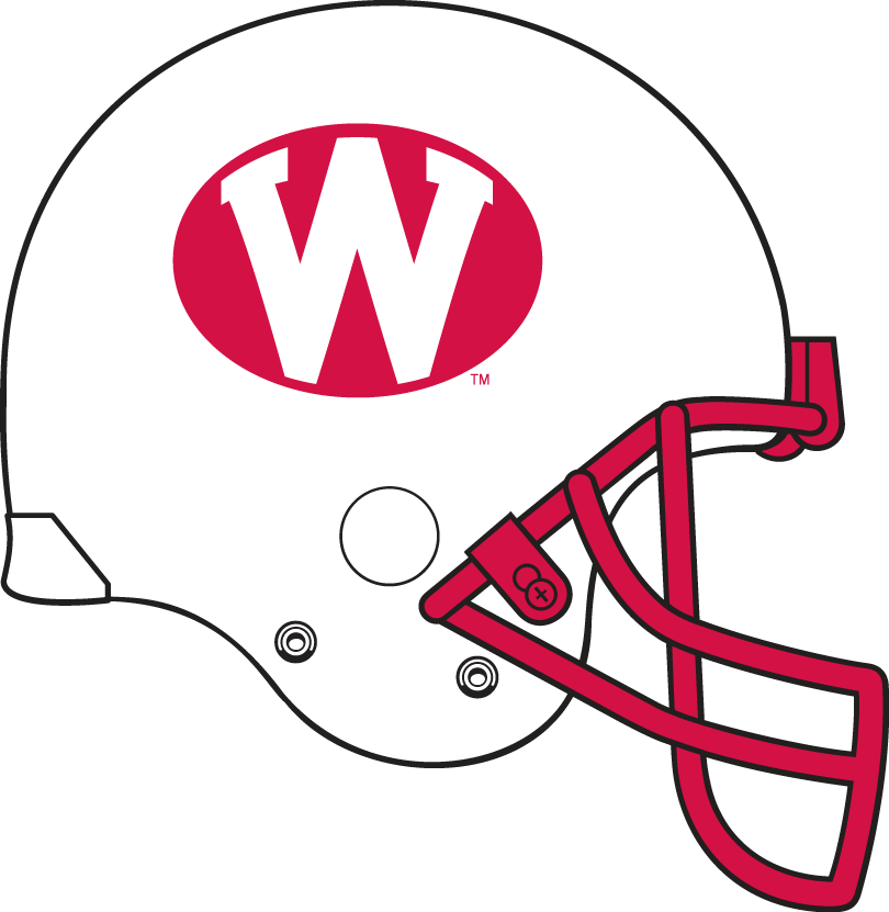 Wisconsin Badgers 1975-1977 Helmet Logo DIY iron on transfer (heat transfer)